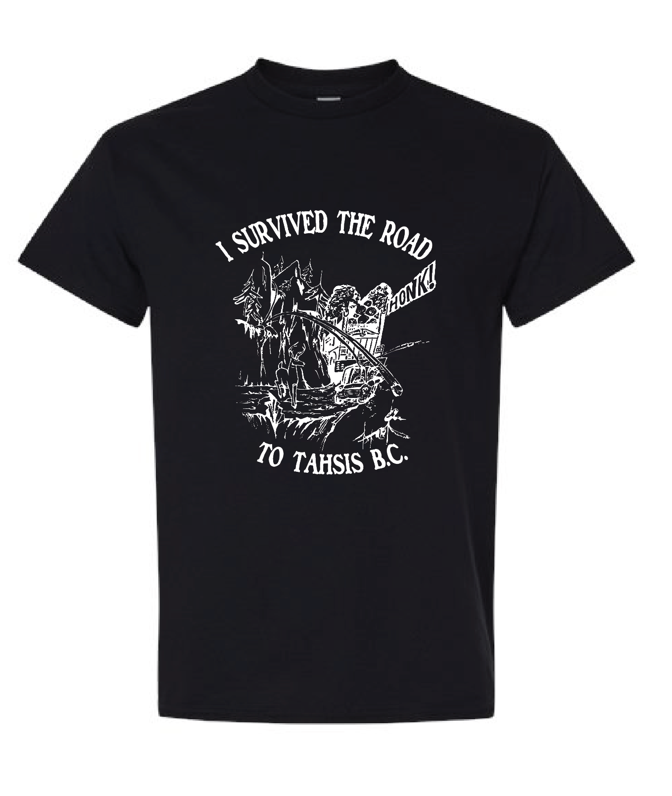 I Survived The Road To Tahsis T-shirt
