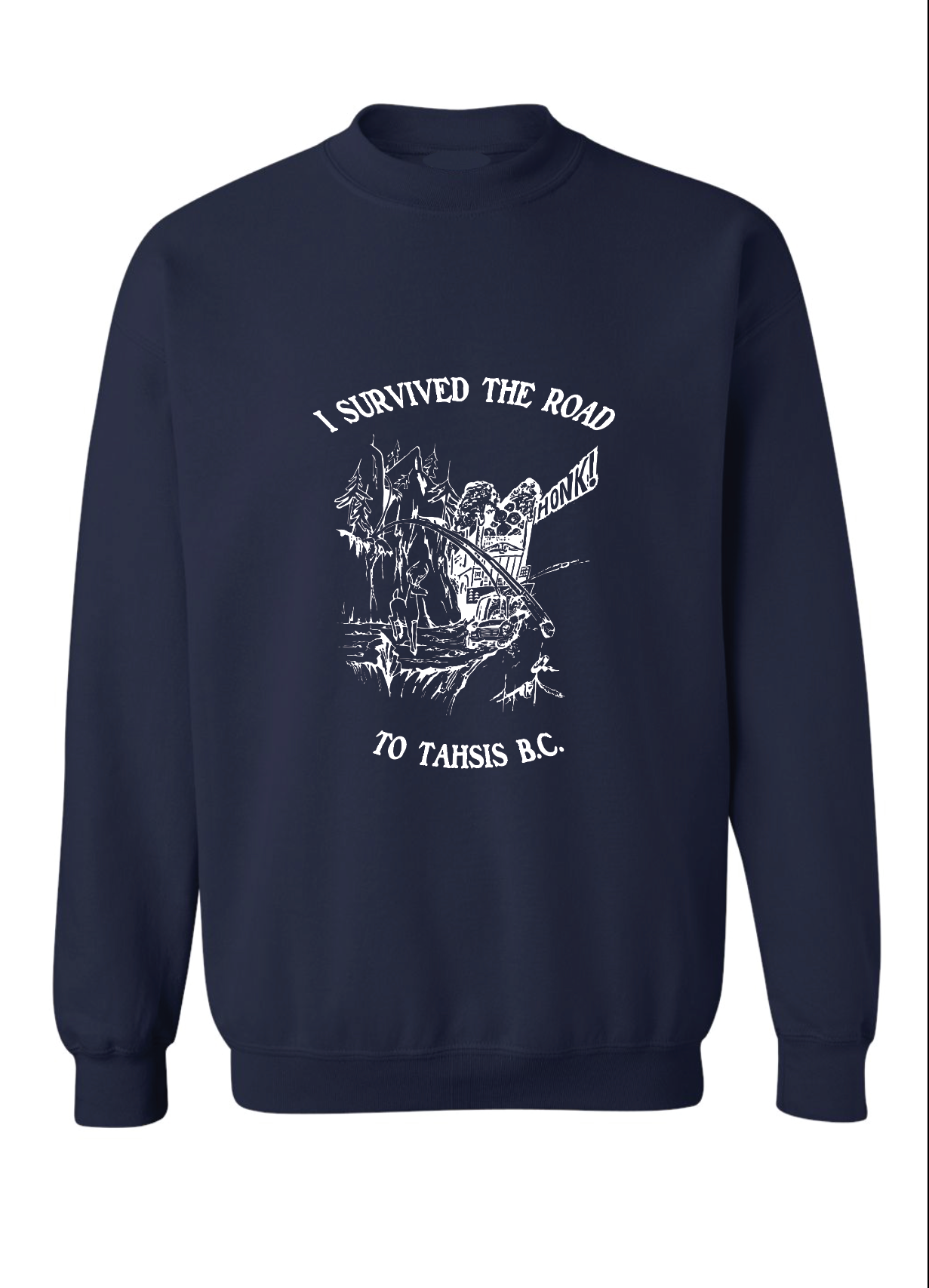 I Survived The Road To Tahsis Sweater