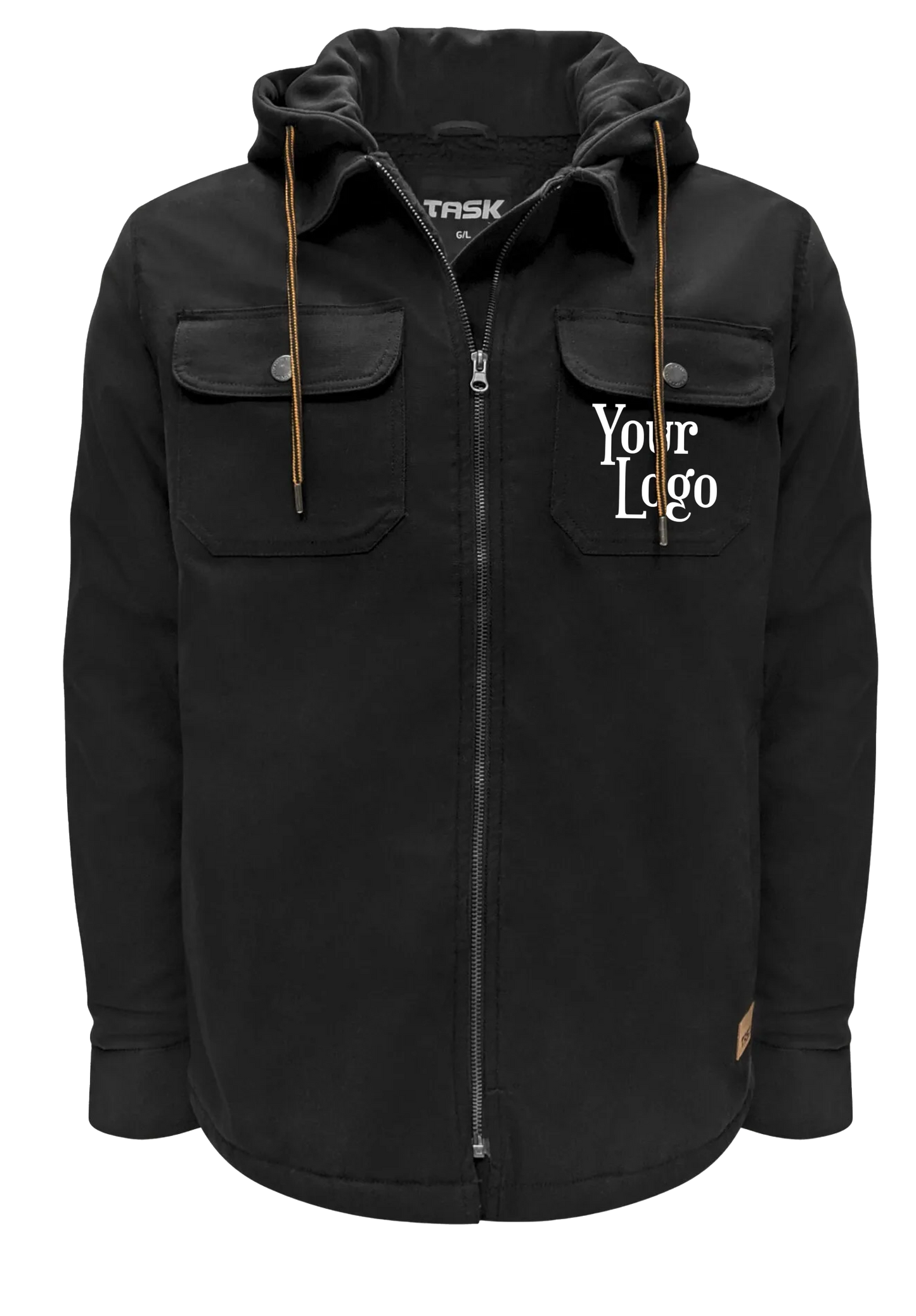 TK-E1836 - Stretch Canvas Jacket with Sherpa Lining Hood