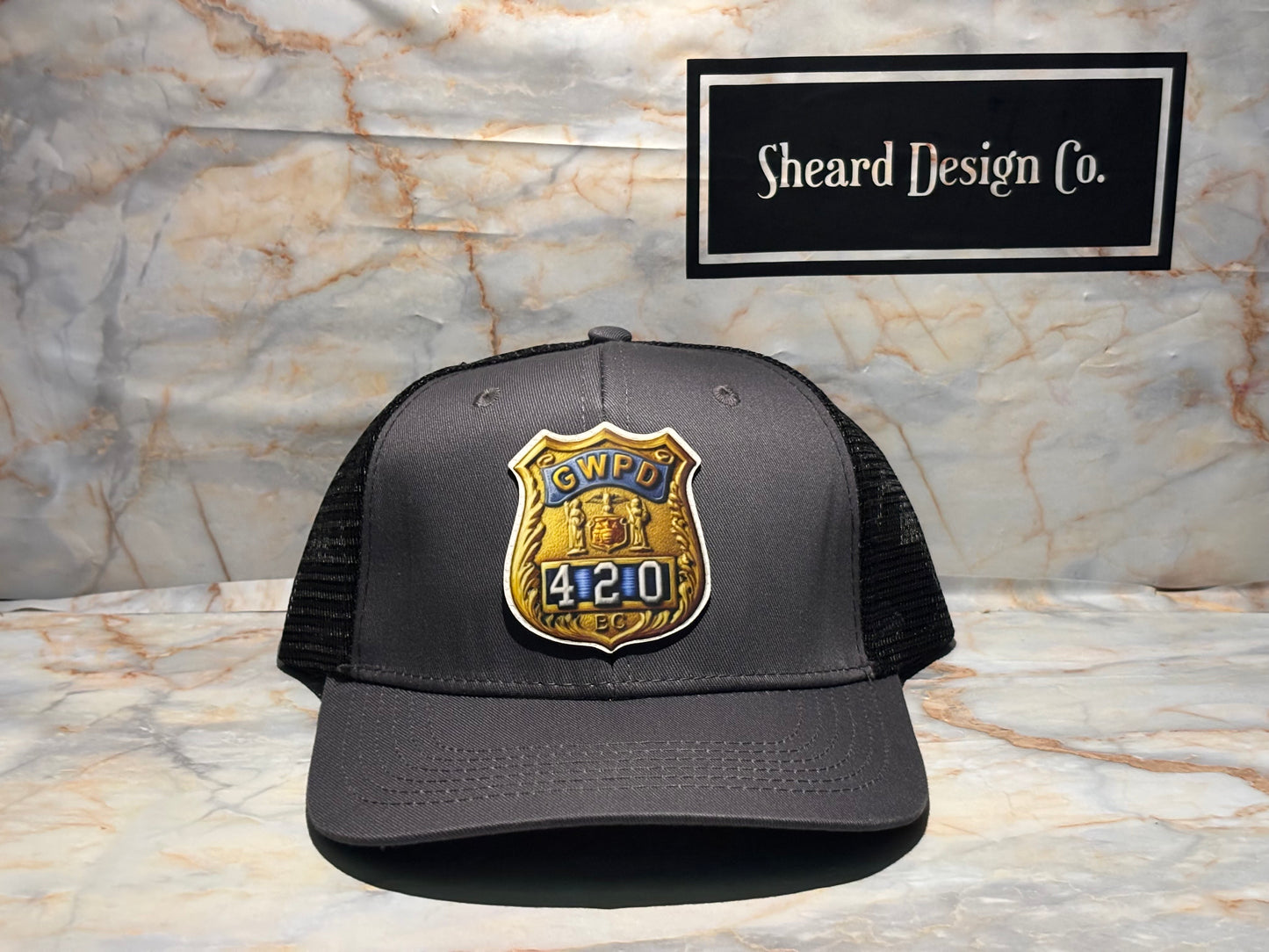 GWPD Blue Gold Badge Hat