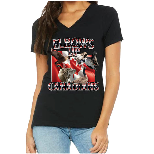 Elbows Up V-Neck